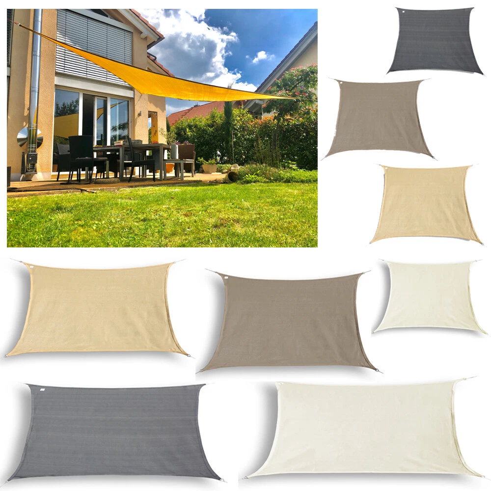 Tenda A Vela Parasole Rettangolare 1,5 X 5 M | Oxford 185g/m² | Blocca 98% UV | Rosso Ruggine Per Terrazzo E Giardino