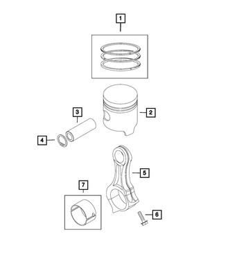 Genuine Mopar Piston Pin Ring 68133309AA