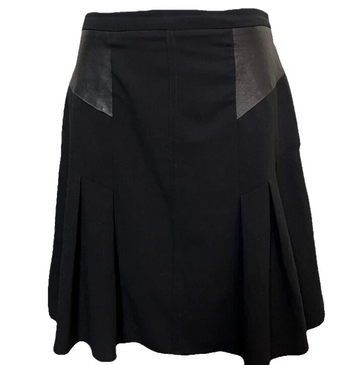 Nanette Lepore 皮革裙子