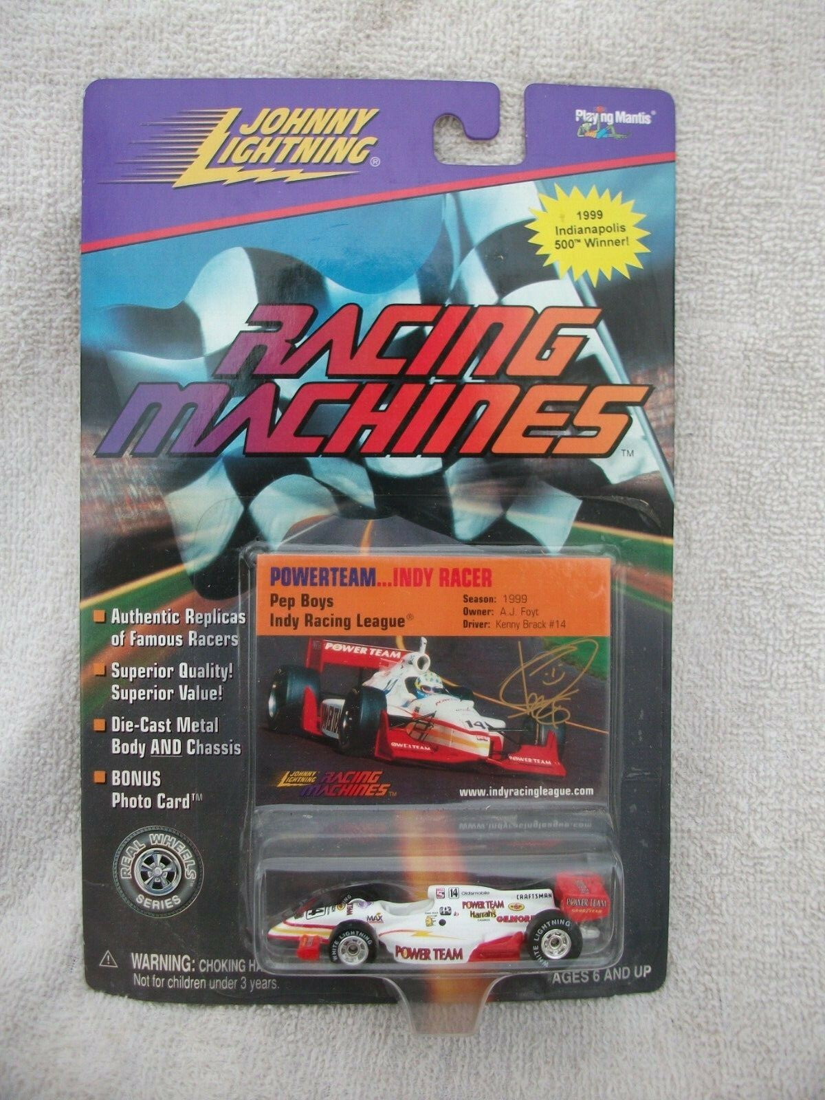 1/64 johnny lightning racing machine indy winner A J Foyt white ...