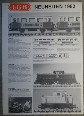 LGB   Prospekt   (Spur G)   Prospekt Neuheiten 1980