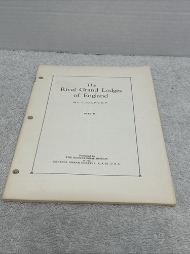 The Rival Grand Lodges of England Part 2 C C Hunt Masonic Freemasonry Booklet - Picture 2 of 6
