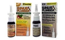 Sinus Plumber Allergy Cold Combo - Hot Pepper and Hydrogen Peroxide Nasal Sprays