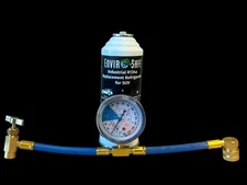Envirosafe Industrial R134a Replacement Refrigerant SUV, 1 can, Brass Gauge