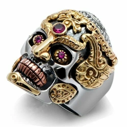 Anillo de 8 Anillos de belleza de cristal para hombres