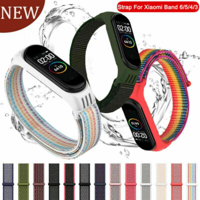 Ersatz Armband für Xiaomi Mi Band 3/4/5/6/7 Nylon Fitness Sport Tracker Bracelet