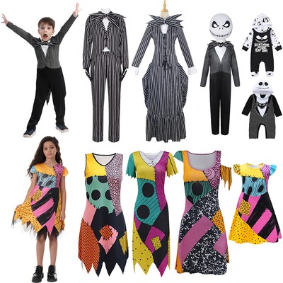 The Nightmare Before Christmas Kostüm Karneval Halloween für Kinder Erwachsene