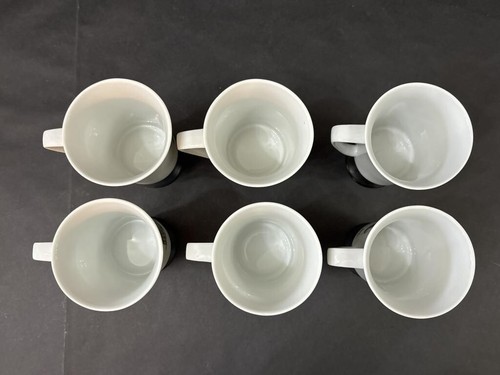 Vintage 6pc Landmark Pedestal Mugs Fine Seyei China Made in Japan 5.5" Pre-Owned - Picture 5 of 8