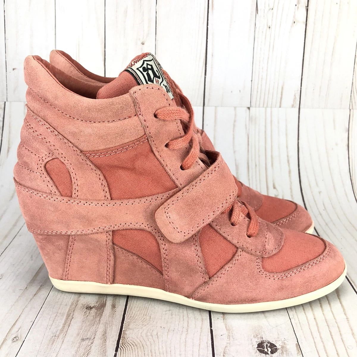 Ash Shoes Wedge Hidden High Top Pink Suede Womens EU41/US10 | eBay