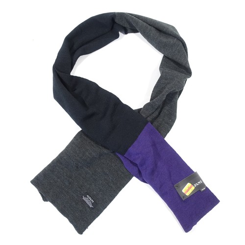 ALFANI COLOR BLOCK BLACK PURPLE KNIT 