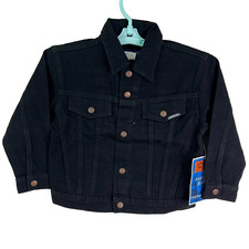 Jordache Denim Black Denim Jacket Kids Unisex Size M NWT