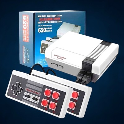 Retro HD Video Classic Game Console Built-In 621 Games with Two Controllers