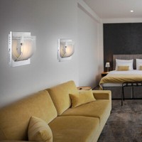 Wandlampe Wandleuchte Schlafzimmerlampe Glas Kristalle Led 1 Flammig 2Er Set