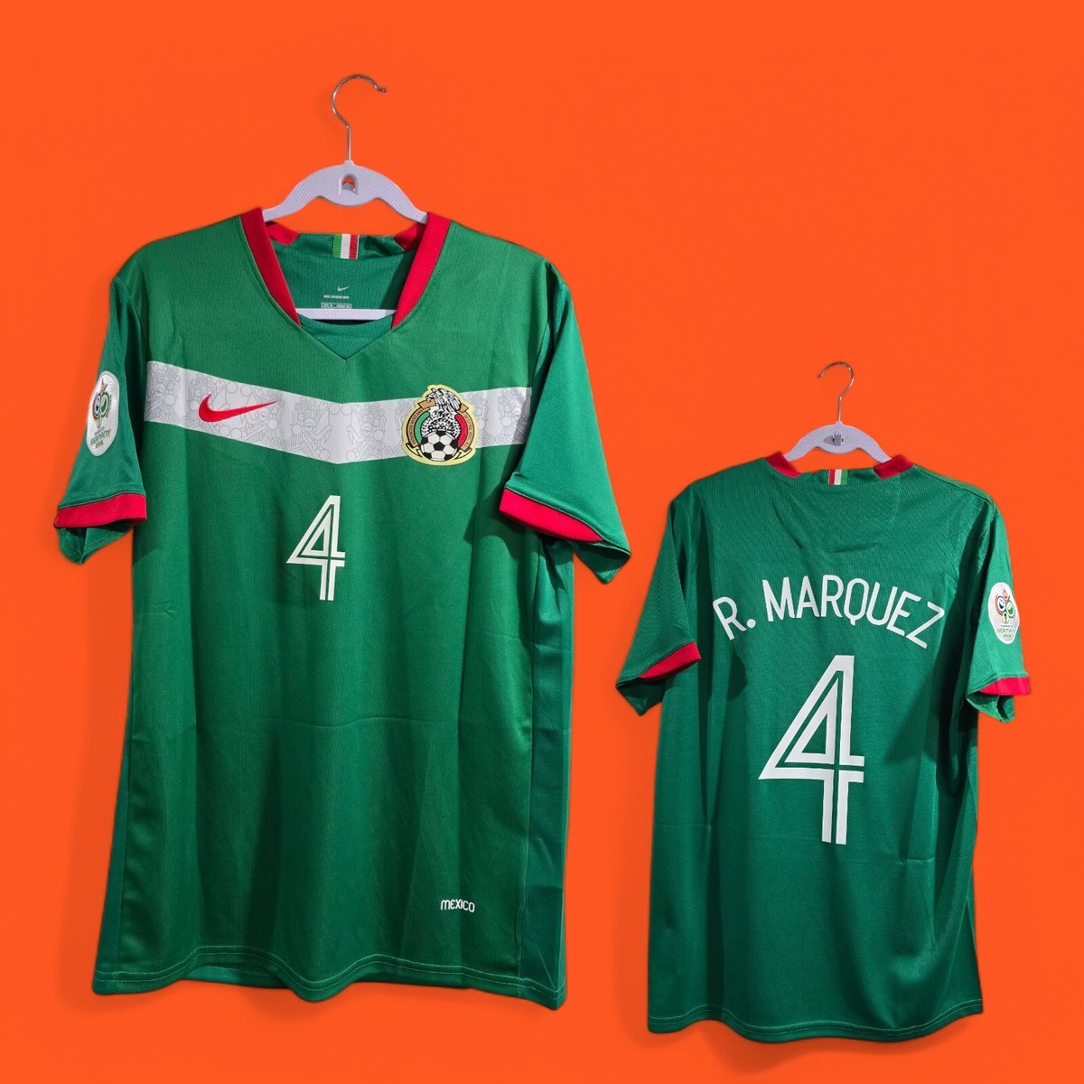 Mexico National Team Home - World Cup 2006 - R. Marquez # 4