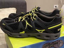 Speedo Mens Hydro Comfort 4.0 Water Shoes Black Neon Yellow Bungee Size 11