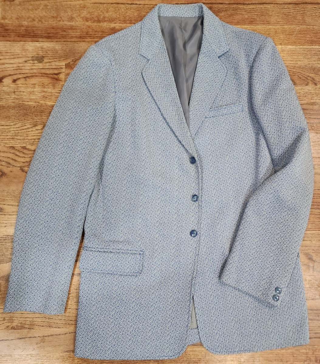 1960's〜1970's German sports coat Vtg 60s 70s Sport Coat Jacket Polyester Leisure Suit Blazer