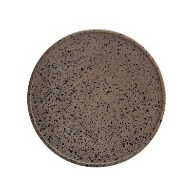 Fairmont Raw Granite Speiseteller 25,5 cm - modernes rustikales Geschirr Steinoptik