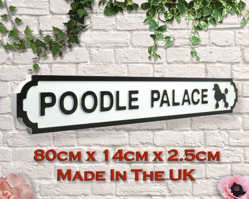Wooden Street Signs, Uk Made, Wall Hanging, 2 sizes, 80 x 14 x 2.5cm, dogs etc - Picture 3 of 4