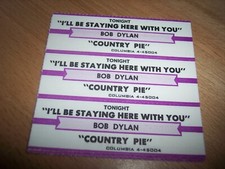 3 Bob Dylan I'll Be Staying Here With You / Country Pie Jukebox Title Strips
