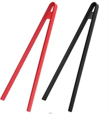 2pcs Silicone Toast Tongs Antislip 11.8" Silicone Kitchen Tong Trivet Tongs For 