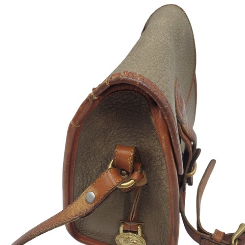 Vintage Dooney & Bourke Crossbody Small Essex Taupe Pebble Leather Purse Bag USA - Picture 3 of 13