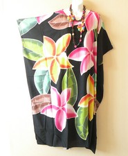 KD402 Floral Batik Hand Painted Kaftan Caftan Kimono Hippy Maxi Dress up to 7X