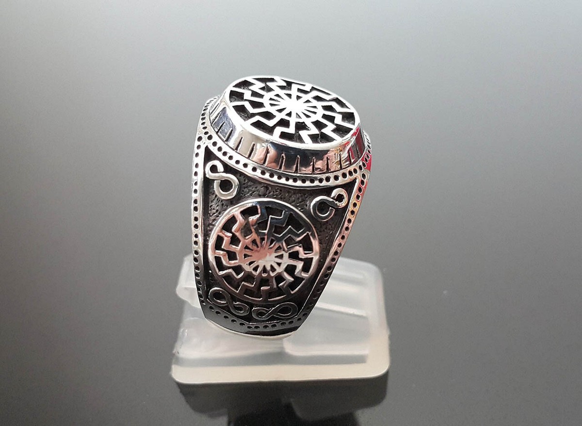 SILVER925 STONE TRIBAL SUN RING/シルバー/リング SILVER925 SWIRL 