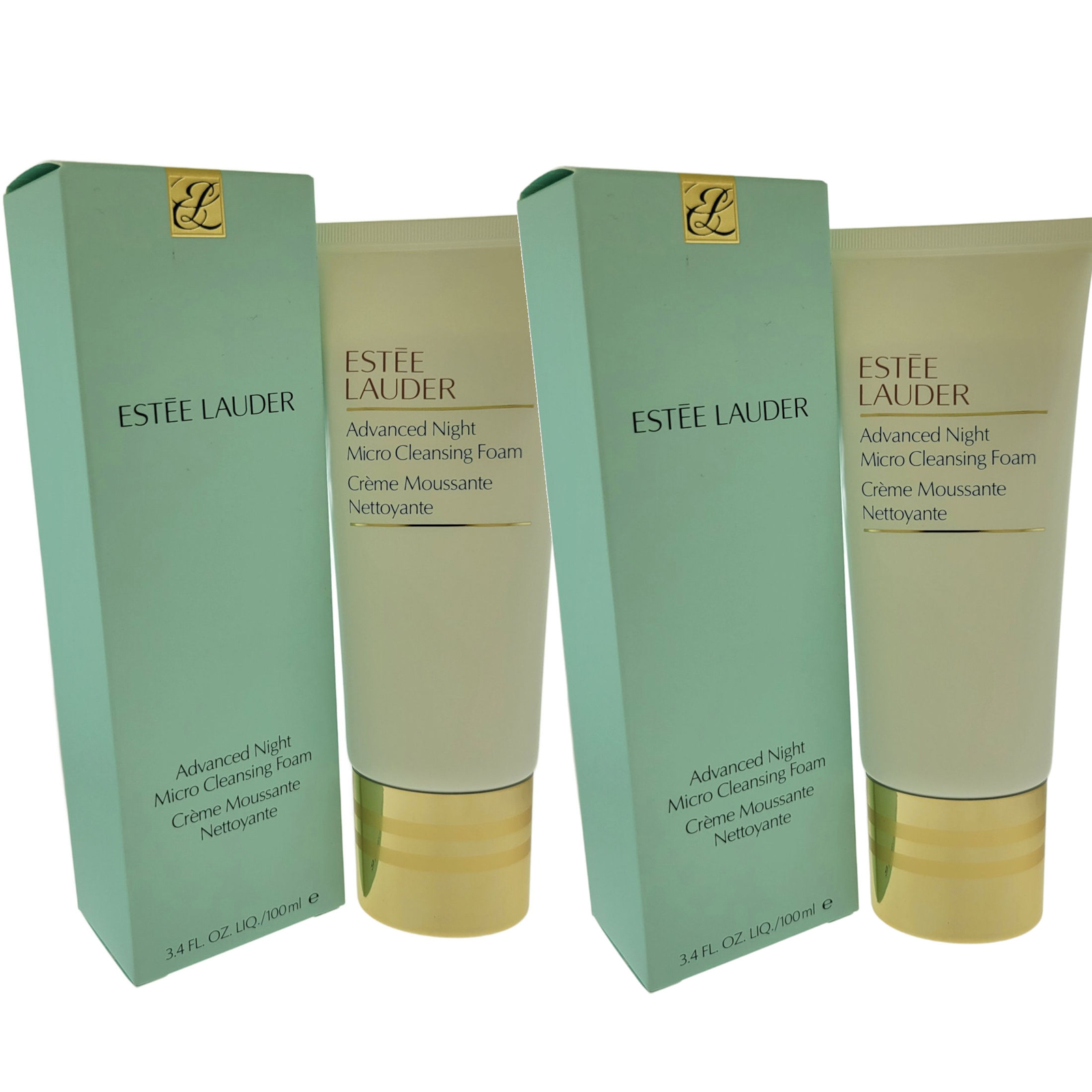 Estee Lauder Advanced Night Micro Cleansing Foam 3.4oz 100ml New In Box (2 Pack)