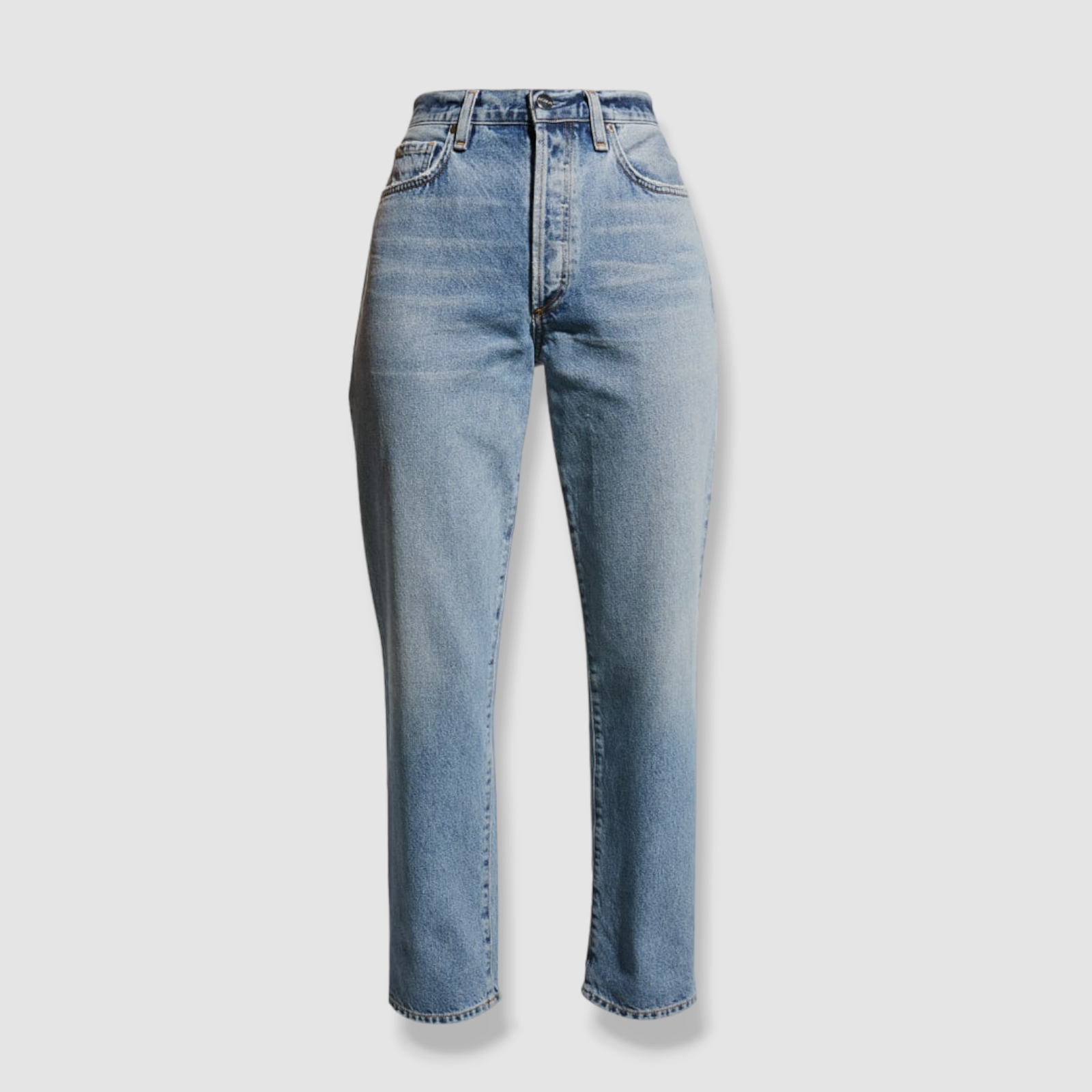 $325 Goldsign Women's Blue The Harper Straight-Leg Jeans Pants Size 24