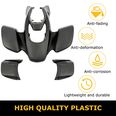 ブンタ NEW Front Fender Plastic Kit Carbon Fiber Printing For Honda TRX