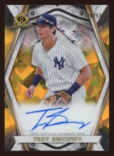 2022 BOWMAN CHROME - TREY SWEENEY INVICTA AUTO - GOLD ATOMIC /50