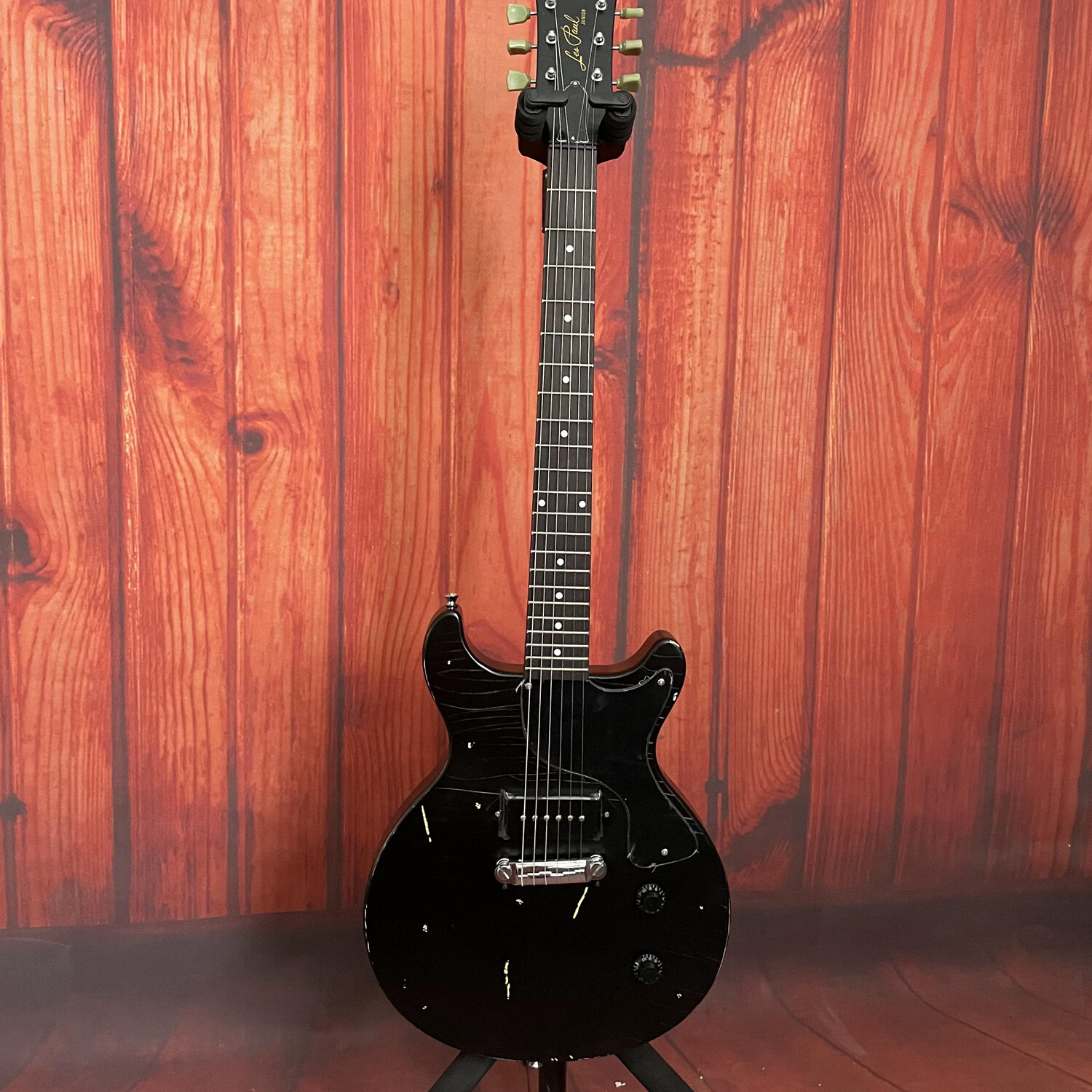 Junior Electric Guitar Vintage Relic Black Solid Body P90 Pickup Free Ship eBay