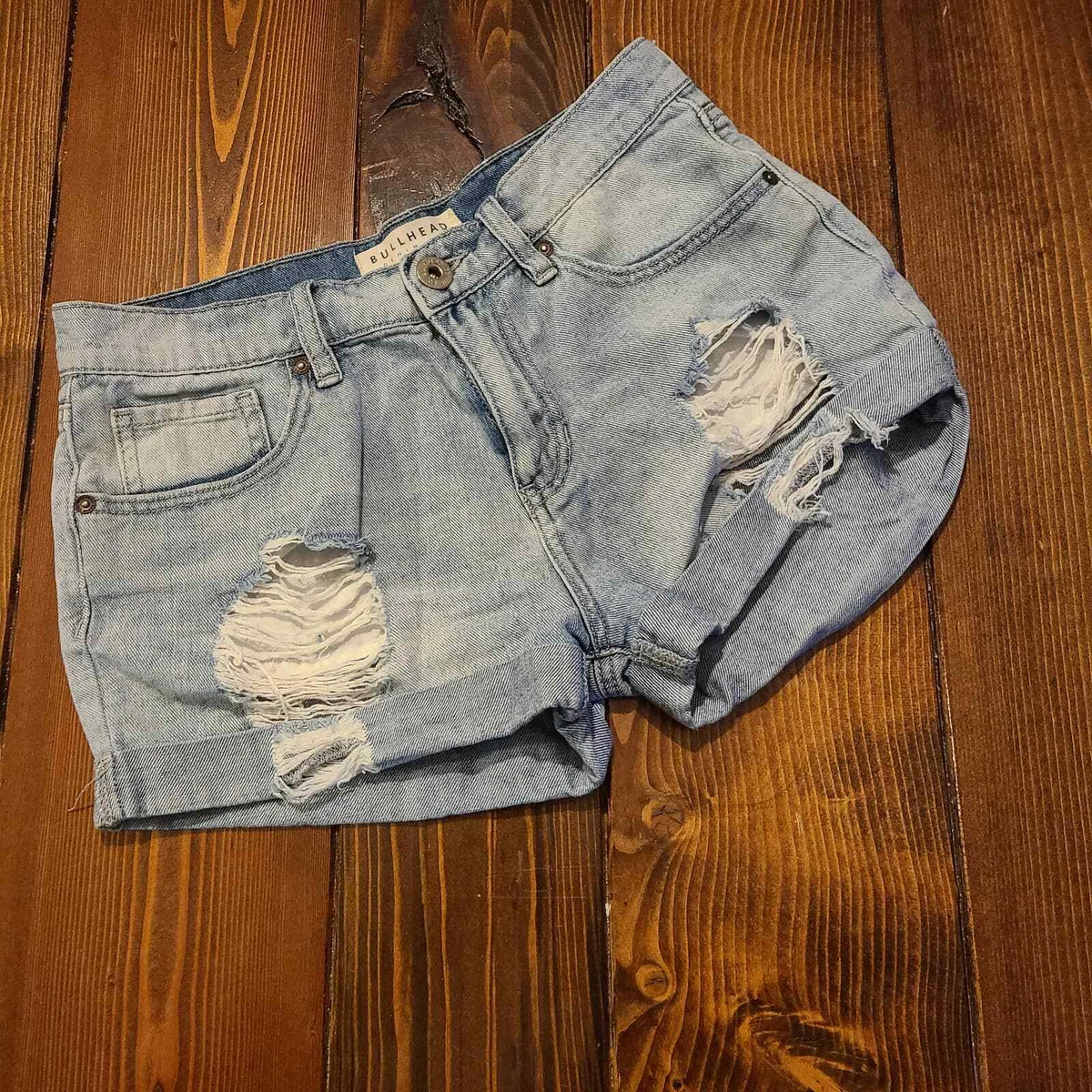 Distressed boyfriend sales jean shorts