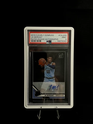 2019-20 Clearly Donruss Ja Morant Rated Rookie RC Auto Autograph #CA-JAM PSA 9