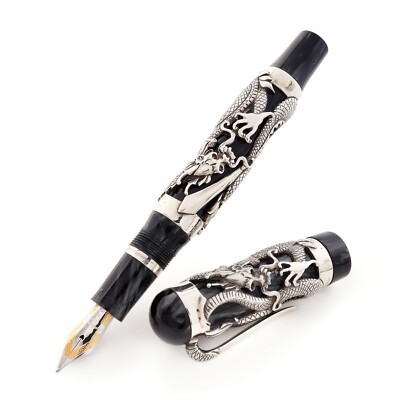 Montegrappa 1995 Dragon LE Gold & Silver Fountain Pen Set