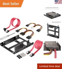Effortless SSD Installation Kit - 2.5" to 3.5" Bracket with Power Splitter