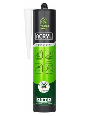 My Green Home Acryl 300ml Weiss Maleracryl Bauacryl  Für Innen & Außen Ottoseal