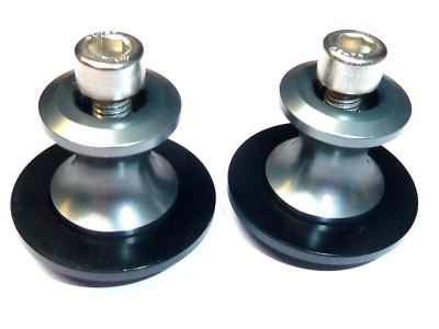 Bobbins Para Soporte De Paddock M6 En Azul – Compatibles Con Yamaha MT-09 Y FZ-09 (2014-2024) – Bobinas De Aluminio Anodizado Para Levantar La Rueda Trasera Fácilmente