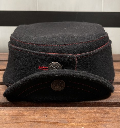 Red Wool Felt Convertible Trapper Hat 