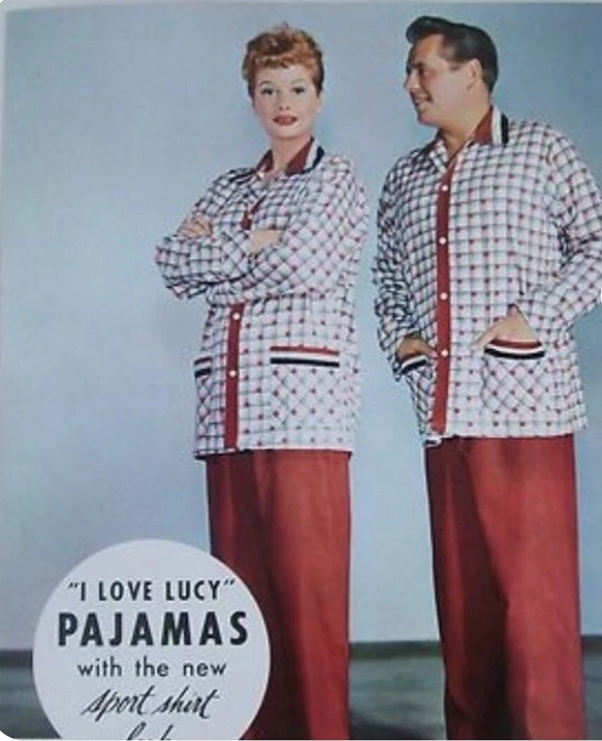 I LOVE LUCY HOLLYWOOD MEMORABILIA PAJAMA TOP INCREDIBLY RARE VINTAGE  WARDROBE