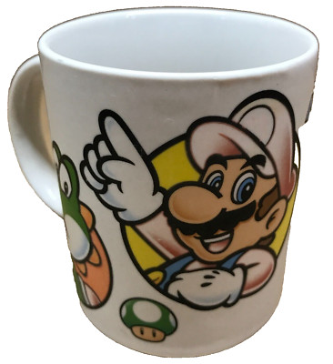 Super Mario Tasse Tasse Keramik 2013 Yoshi Mario Luigi Waluigi Official Nintendo sehr guter Zustand
