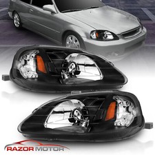 1999-2000 Replacement Black Headlights For Honda Civic 234 Door Ekejemjdm 1999-2000 Replacement Black Headlights For Honda Civic 234 Door Ekejemjdm