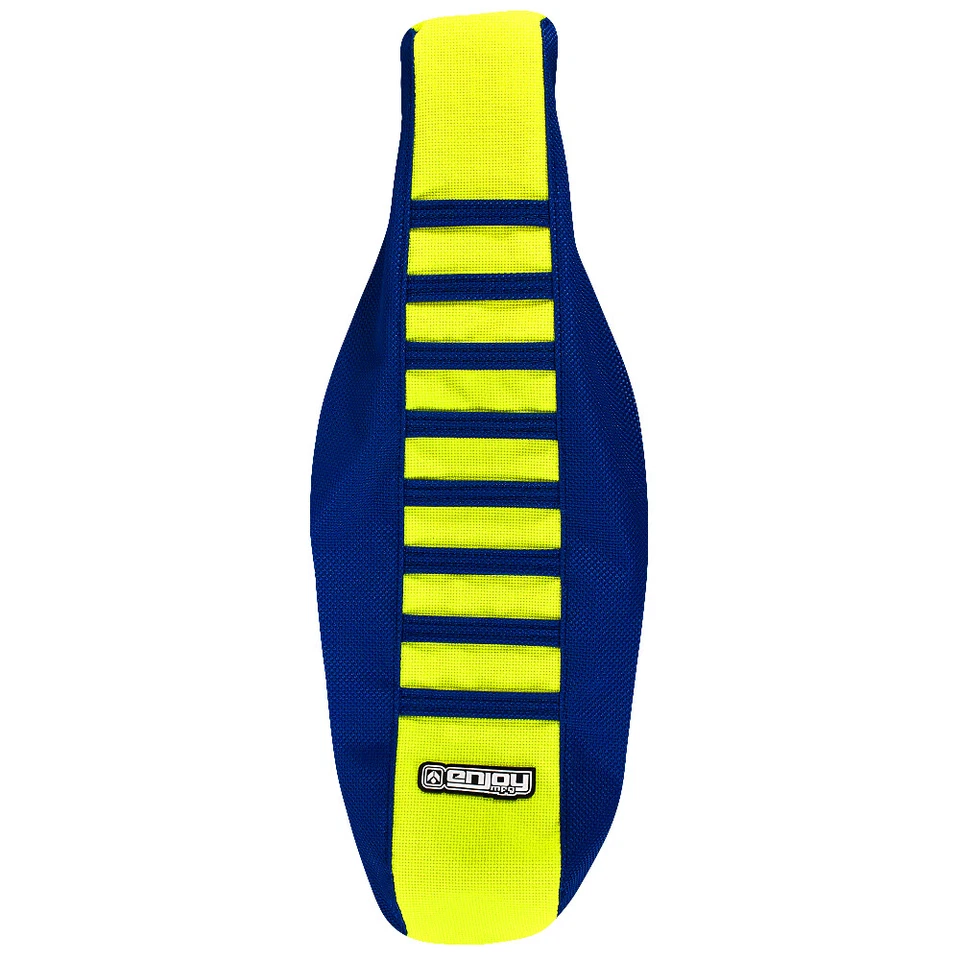 Cubierta de asiento Husqvarna TC 65 2017-2023 AZUL OSCURO AMARILLO NEÓN COSTILLAS AZUL OSCURO #156 Foto 4 de 4