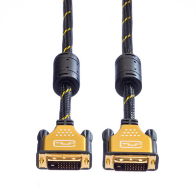 Monitorkabel DVI Gold, Stecker-Stecker, (24+1) dual link, 3 m