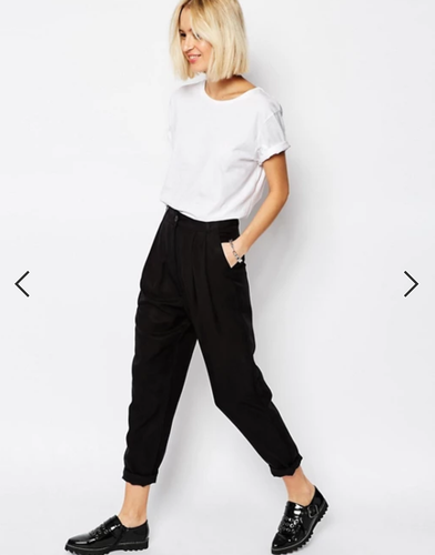 DR DENIM JEANSMAKERS Black Pleat Front Chinos *HAYWORTH* Trousers S UK10 |  eBay