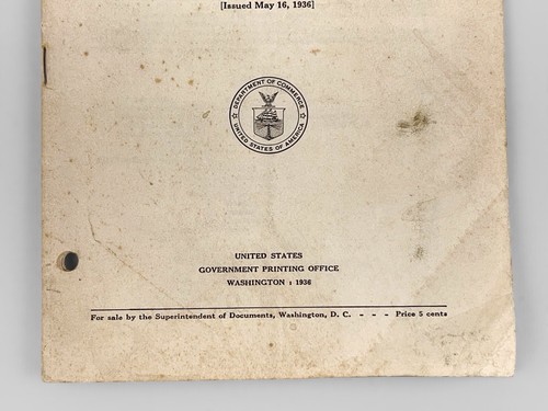 Rare VTG US Department Of Commerce May 1936 Organic Plastics 5 Cents book Manual - Picture 3 of 7
