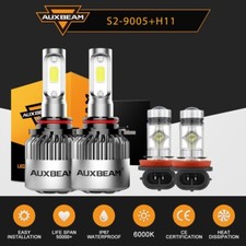 For Ford Explorer 2011-2015 - 4x Combo LED Headlights Fog Light Bulbs Kit WHITE