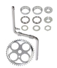 4 HOLE ORIGINAL SCHWINN STYLE BICYCLE 46T SPROCKET, 6 1/2 CRANK & BOTTOM BRACKET