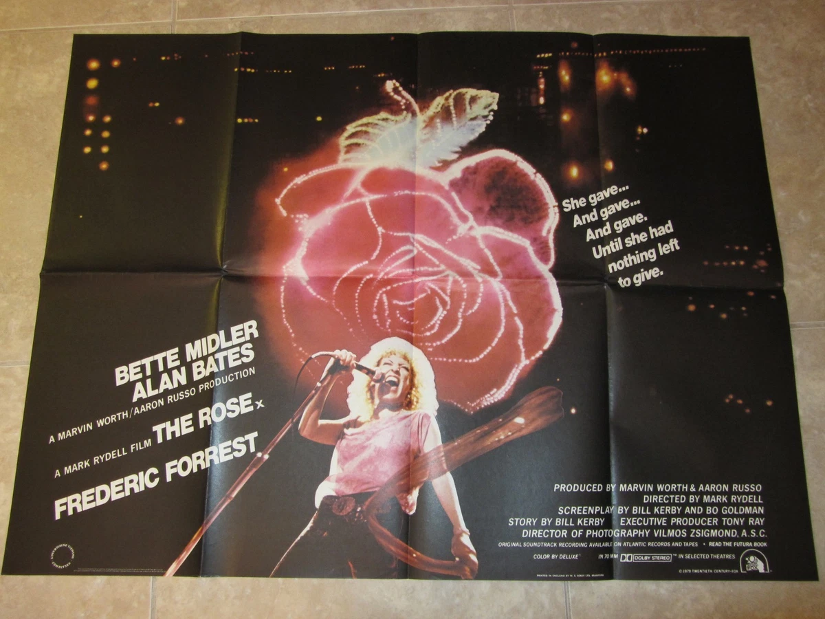 The Rose movie poster Bette Midler poster original uk quad