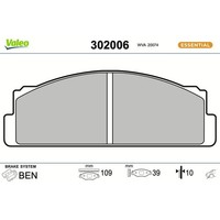 Valeo 302006 Bremsbelagsatz FüR Fiat FSO Bremse BremsbeläGe